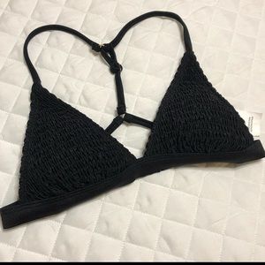 Black Racerback Bikini Top